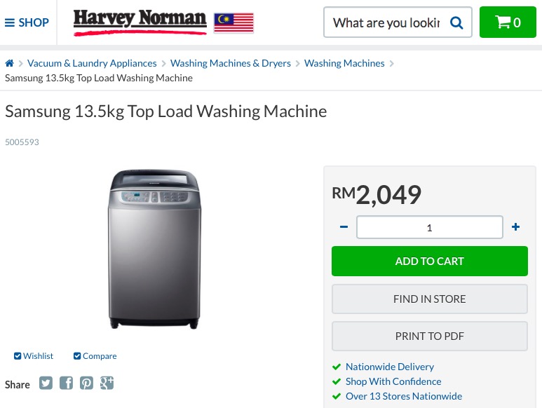 mesin basuh samsung-